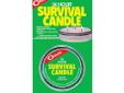 Use the survival candle depending on how much light or heat is needed. If using one wick burn it for only 3 hours and change to another; this way the candles will burn evenly. Candles will burn for 36 hours when one wick is used at a time. If 3 wicks are