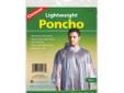 Clear Rain PonchoFeatures:- Clear rain poncho made from waterproof vinyl material with electronically welded seams - This waterproof poncho includes attached hood with PVC snap button closures on sides- One size fits all
Manufacturer: Coghlans
Model: