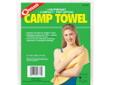 Camp TowelSpecifications:- Absorbs 10 times its weight in water. - Wringing removes 92% of water, making it instantly ready for reuse. - Use as a towel, dishcloth, pot holder, wash cloth or emergency bandage.- Made from 50% Polyester/50% Rayon.- Size: 12?