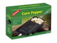 Classic design makes great tasting popcorn every time. Great for roasting chestnuts too! Use over a campfire or fireplace. The sliding lid is easy to open and the space-saving handle stores inside the corn popper when not in use. Wooden grip keeps handle