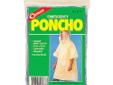 Coghlans Emergency Poncho - Clear 9173
Manufacturer: Coghlans
Model: 9173
Condition: New
Availability: In Stock
Source: http://www.fedtacticaldirect.com/product.asp?itemid=46034
