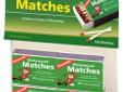 "Coghlans Waterproof Matches, pk of 4 940BP"
Manufacturer: Coghlans
Model: 940BP
Condition: New
Availability: In Stock
Source: http://www.fedtacticaldirect.com/product.asp?itemid=47256