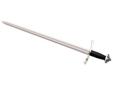 This sword offers a long wide blade with fully sharpened edges and a very useful point. To insure it's light enough to be easily wielded with one hand we have also added a single broad fuller in the center of the blade that serves to reduce weight,