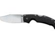 Accessories: Dual Thumb Stud/Pocket ClipDescription: Clip PointEdge: PlainFinish/Color: AUS 8A/Stone WashedFrame/Material: Black GrivoryModel: VoyagerSize: 4"Type: Folding Knife
Manufacturer: Cold Steel
Model: 29TLC
Condition: New
Price: $41.80
