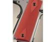 "
Hogue 45172 Colt & 1911 Government Grips Checkered Aluminum Matte Red Anodized
Hogue Extreme Series Aluminum grips are precision machined from solid billet stock Aerospace grade 6061 T6 aluminum. Carefully engineered and sized for ultimate fit, form and