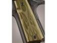 "
Hogue 45131 Colt & 1911 Government Grips Flame, Aluminum Green Anodized
Hogue Extreme Series Aluminum grips are precision machined from solid billet stock Aerospace grade 6061 T6 aluminum. Carefully engineered and sized for ultimate fit, form and