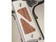 "
Hogue 45184 Colt & 1911 Government Grips Hybrid Aluminum Matte clear Anodized Kingwood Insert
Each Hybrid grip is precision machined from 6061 T6 Aluminum, then Anodized and is accented with a complementary removable hardwood insert.
Additional inserts