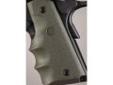"
Hogue 45001 Colt & 1911 Government Grips Rubber w/Finger Groove Olive Drab Green
Hogue Wrap around Rubber Grips are the perfect choice for the shooter that is looking for a sleek grip that is both attractive as well as functional. This grip is