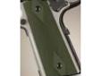 "
Hogue 45151 Colt & 1911 Government S&A Mag Well Grips Checkered Aluminum Matte Green Anodized
Hogue Extreme Series Aluminum grips are precision machined from solid billet stock Aerospace grade 6061 T6 aluminum. Carefully engineered and sized for