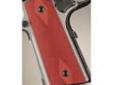 "
Hogue 45152 Colt & 1911 Government S&A Mag Well Grips Checkered Aluminum Matte Red Anodized
Hogue Extreme Series Aluminum grips are precision machined from solid billet stock Aerospace grade 6061 T6 aluminum. Carefully engineered and sized for ultimate