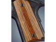"
Hogue 43810 Colt & 1911 Officer's Grips Coco Bolo
Hogue Fancy Hardwood grips are some of the finest grips available. They are precision inletted on modern computerized machinery, then hand finished on actual factory frames to assure proper fit. Grips