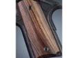 "
Hogue 43610 Colt & 1911 Officer's Grips Kingwood
Hogue Fancy Hardwood grips are some of the finest grips available. They are precision inletted on modern computerized machinery, then hand finished on actual factory frames to assure proper fit. Grips are