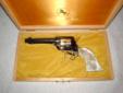 A must have for any Arizona collector. Just testing the waters no hurry to sell it.
Colt Frontier Scout 22LR,Arizona Territorial Centennial,1863-1963. 52 years old unfired,gold & blued in fitted case,pearlite grips
Here is a clean unfired Colt Frontier