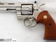 Nickel plated with 4" barrel wood grip excellent condition. Text me or call me @ REDACTED
Source: http://www.armslist.com/posts/790409/valdosta-georgia-handguns-for-sale--colt-python--357-mag--4--nickel-finish-