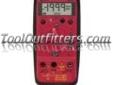 "
Amprobe 2727851 APB5XP-A Compact Full Purpose Digital Multimeter
Features and Benefits:
Display 3-1/2 digit liquid crystal display (LCD) with a maximum reading of 1999
Polarity Automatic, positive implied, negative polarity indication
Overrange (OL) or