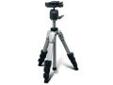 "
Leupold 56446 Compact Tripod Compact Tripod
When a full-size tripod is just ""too much equipment"" to take into the field, the compact tripod gets the job done. The 4-section legs extend to 31.5"" and collapses to a mere 15"". The adjustable ball head