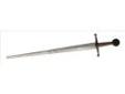 "
CAS Hanwei PR9022 Composite Single Hand Sword Silver Blade, Black Guard, Brown Handle, Black Pommel
The blades are designed to flex in the last one-third of their length towards the tip, allowing for much safer thrusting than with conventional wooden