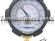 "
Mityvac MVA6176 MITMVA6176 Compound Vacuum/Pressure Gauge (PSI/in-Hg)
Durable, high-quality 2"" diameter compound vacuum/pressure gauge with accurate gearless diaphragm movement and protective rubber boot. Special stem design allows convenient 360Â°