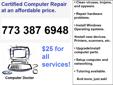 Whatever your problem is (Viruses, hardware, software), I'm here to help! For great rates and reliable computer repairs: Call Jake @ 773 387 6948