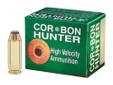 CorBon Hunter 10MM, 180Gr Bonded Core Soft Point, 20 Rounds. CorBon Hunter loads are specifically designed to address the needs of the serious handgun hunter. They hit hard, with more authority, and accomplish the task with reduced muzzle flash.CORBON's
