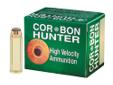 CorBon Hunter 454 Casull, 240Gr Jacketed Hollow Point, 20 Rounds. CorBon Hunter loads are specifically designed to address the needs of the serious hunter. They hit hard, with more authority, and accomplish the task with reduced muzzle flash.CORBON's