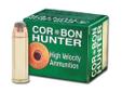 CorBon Hunter 45 Long Colt +P, 300Gr Jacketed Soft Point, 20 Rounds. CorBon Hunter loads are specifically designed to address the needs of the serious hunter. They hit hard, with more authority, and accomplish the task with reduced muzzle flash.CORBON's