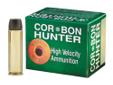CorBon Hunter 500 S&W, 440Gr Hard Cast, 12 Rounds. CorBon Hunter loads are specifically designed to address the needs of the serious hunter. They hit hard, with more authority, and accomplish the task with reduced muzzle flash.CORBON's Hard Cast loads are