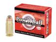 CorBon Pow'rBall 357 Sig, 100Gr Pow'rBall, 20 Rounds. The patented Pow'RBall projectile is a JHP bullet with a polymer ball crimped in the tip. This tip enhances feeding in those finicky feeding pistols but it also delays the expansion of the projectile