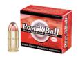 CorBon Pow'rBall 45 ACP, 165Gr Pow'rBall, 20 Rounds. The patented Pow'RBall projectile is a JHP bullet with a polymer ball crimped in the tip. This tip enhances feeding in those finicky feeding pistols but it also delays the expansion of the projectile