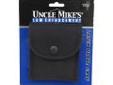 "
Uncle Mikes 88871 Cordura Latex Glove Pouch Black Single
Convenient belt pouch holds two pair of thin or one pair of thick latex gloves in single compartment. Thin laminate of Cordura nylon, 1/8"" waterproof closed-cell foam padding and smooth nylon