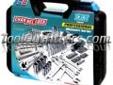 "
Channellock 39067 CHA39067 132 Piece Mechanic's Tool Set
Features and Benefits:
3/8" drive 72 gear teeth quick release ratchets
Full polished SAE and Metric combination wrenches
3/8" and 1/4" drive chrome vanadium standard and deep sockets
SAE and