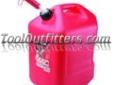 "
Midwest Can 6600 MWC6600 6 Gallon Auto Shutoff Gasoline Can
Features and Benefits:
Made of durable HDPE to eliminate emissions
Holds 6 gallons, 22.7 Liters
Exceeds CARB and EPA requirements
Has two handles for easy carrying
Wide base, low center of