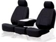 These seat covers are made from durable ballistic cordura material, the toughest material in the Coverking custom-fit seat cover line. This ballistic material is not the most comfortable of the Coverking fabrics, and because it?s a stiff fabric, it shows