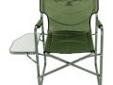 Alps Mountaineering 8119007 Creekside Chair Green
Alps Creekside Chair
Specifications:
- Side table keeps food and drinks handy
- Green 600D polyester fabric
- Pro-Tec powder coated steel frame
- Folds flat for transportation and storage
- 300 pound