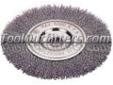 "
Firepower 1423-2122 FPW1423-2122 Crimped Type Wire Wheel Brush, 6"" Diameter
Features and Benefits:
5/8" - 1/2" arbor hole, .014 wire size, 6,000 Max. RPM
Carbon steel wire
Well suited for use in the welding and fabricating industries
Used for surface