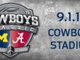 Crimson Tide vs Wolverines Tickets Cowboys Stadium
Buy cheap Crimson Tide vs Wolverines tickets for the 2012 NCAA Cowboys Classic game at Cowboys Stadium in Arlington, TX on Saturday 9/1/2012.
To buy your cheap Alabama Crimson Tide vs Michigan Wolverines