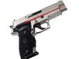 Featuring Crimson Trace's rubber overmold construction around a sturdy polymer grip frame, these Lasergrips provide great comfort and control for your SiG P220 series pistol. The 5mw peak, 633nm, class IIIa laser is the maximum output allowed by law, and