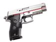 The LG-426 Lasergrips for SIG P226 bring Crimson Trace's latest features to bear for this popular law-enforcement and civilian pistol. This model updates the LG-326 Lasergrips to provide instinctive front-activation, and a rugged grip texture that Crimson