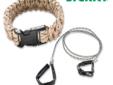 CRKT Onion Survival Bracelet w/Saw, Small - Tan. Ken Onion applied his passion for creating useful tools, and his personal love of the outdoors, in designing the Onion Survival Para-Saw. It is 8 to 9 foot length (depending on size ordered) of nylon