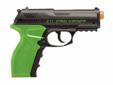 When the Apocalypse comes, make sure you?re carrying a reliable pistol. This CO2 powered, 400 fps, heavyweight pistol has an under-barrel, weaver style rail for adding useful accessories plus a quick-release 16 round clip. Remember, the Undead can be
