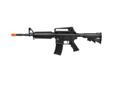 Rifle - Crosman - 374 fps - Semi-automatic - Fully-automatic - 300 round Get a load of the Game Face ; M4 AEG Electric Air soft Rifle. This rifle shoots up to 374 fps (with .12g BB), fires 750 rounds per minute and the mag holds up to 300 6mm BBs.