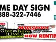 Same Day Sign is the leading source for custom dry erase products. We carry a wide assortment of dry erase products from goal thermometers to large charity checks. They can be customized with your own wording and graphics to meet your needs.
Call