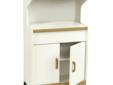 Cyber Monday White Ameriwood Kitchen Cart Deals !
White Ameriwood Kitchen Cart
Â Holiday Deals !
Product Details :
Add more functional space to a kitchen with this white microwave workcenter. The rolling cart is made from durable wood composite featuring a