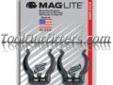 "
Mag Instrument 108-426 MAGASXD026 D-Cell Maglite Mounting Brackets
Features and Benefits:
Mount your MagliteÂ® flashlight on a wall, in a vehicle, boat, airplane or home. Includes (4) phillips pan head screws (#8 x 3/4") which may not be applicable for