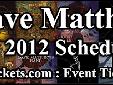 Dave Matthews Band 2012 Winter Tour
DMB Tour Schedule & VIP Floor Tickets
The Dave Matthews Band is about to hit the road again, this time with their 2012 Winter Tour. This concert is set to help support their number one album, Away From The World. Jimmy