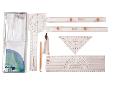 Charting KitThe Davis Charting Kit comes with one-arm protractor, course plotter, protractor triangle, parallel rules, dividers, pencil and instruction booklet. Its all organized in a 5 Â¾" x 16 Â¼" (146 mm x 413 mm) heavy gauge plastic storage case. An