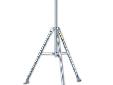 Optional tripod makes installation even easier. Brackets at the base of each leg tilt to mount on your roof or uneven terrain. Made of galvanized steel. Includes two .92 m -long poles, which may be used separately or together to make a single 1.77m- long