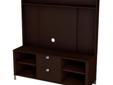 Delano TV Stand and Hutch - Chocolate Best Deals !
Delano TV Stand and Hutch - Chocolate
Â Best Deals !
Product Details :
With its open and closed storage compartments, this TV stand is a perfect blend of subtlety and accessibility. The stand s cable holes