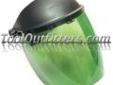 "
SAS Safety 5147 SAS5147 Deluxe Faceshield - Dark Green
Features and Benefits:
High-impact Polycarbonate lens
8" x 15-1/2", 0.06" thickness
Pre-injected curved lens
Aspherical lens
Ratcheting adjustable headpiece
Extra large Spark Guard.
"Price: $18.02