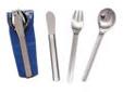 "
Stansport 343 Deluxe Knife, Fork & Spoon Set
The Deluxe Knife, Fork & Spoon Set Made of durable, rust proof stainless steel. Locks together into one compact unit."Price: $4.1
Source: